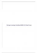 Portage Learning Nutrition BIOD 121 Final Exam