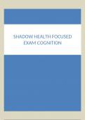 SHADOW HEALTH FOCUSED EXAM COGNITION 2024