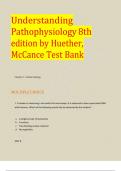 Understanding Pathophysiology 8th edition by Huether, McCance Test Bank 2024