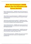Skills And Techniques USAHS  Midterm Set Test Questions And  Correct Answers