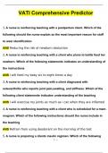 RN VATI COMPREHENSIVE EXAM PREDICTOR 175 LATEST 2024 QUESTIONS AND ANSWERS GRADED A+