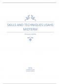 skills and techniques USAHS Midterm