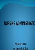 Nursing-administration  Summary notes