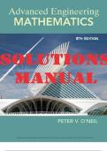SOLUTIONS MANUAL for Advanced Engineering Mathematics 8th Edition by Peter O'Neil