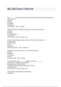 Bio 252 Exam 3 Review Exam Questions And Answers 