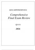 ACLS PREP ADVANCED ECG COMPREHENSIVE REVIEW Q & A 2024