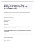 WGU - Pre-Assessment: Data Management - Applications (FJO1) (PFJO) Exam 2024