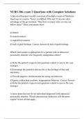 NURS 206- exam 2 Questions with Complete Solutions