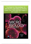 Test Bank For Microbiology: An Introduction 13th Edition by Tortora, Funke, Case 9780134605180 Chapter 1-28 Complete A+