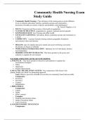  Community Health Nursing Exam Study Guide 