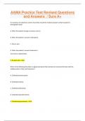 AAMA Practice Test Revised Questions and Answers / Sure A+