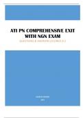 ATI PN COMPREHENSIVE EXIT WITH NGN EXAM UPDATED 2023