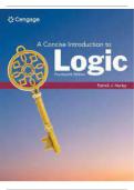 SOLUTION MANUAL FOR A CONCISE INTRODUCTION TO LOGIC 14TH EDITION PATRICK J HURLEY