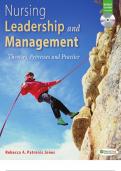 Nursing Leadership Management Nursing Leadership and Management Theories, Processes and Practice