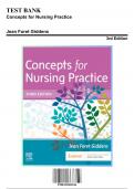Test Bank: Concepts for Nursing Practice 3rd Edition by Giddens - Ch. 1-57, 9780323581936, with Rationales