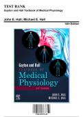 Test Bank: Guyton and Hall Textbook of Medical Physiology 14th Edition by Hall - Ch. 1-85, 9780323597128, with Rationales