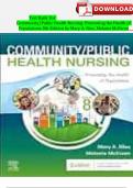 Test Bank For Community/Public Health Nursing: Promoting the Health of Populations 8th Edition by Mary A. Nies, Melanie McEwen CHAPTER 1-34 UPDATED (20242025) 9780323795319