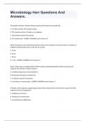 Microbiology Harr Questions And Answers.