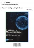 Test Bank: Brock Biology of Microorganisms, 15th Edition by Madigan - Chapters 1-33, 9781292235103 | Rationals Included