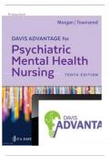 Test Bank for Davis Advantage for Psychiatric Mental Health Nursing 10th Edition Karyn Morgan, Mary Townsend Chapter 1-43|Complete Guide A+