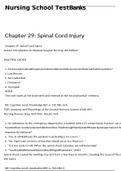 Chapter 29: Spinal Cord Injury | Nursing School Test Banks.