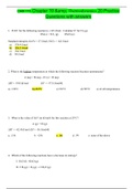 CHM 115 Chapter 19 & Thermodynamics 20 Practice Questions with answers 