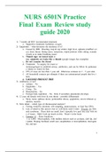 NUR6501 final exam study review