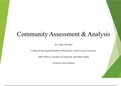 Presentation NRS 428VN Topic 4 Assignment, Community Assessment And Analysis Presentation 