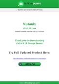 NCA-5.15 Dumps - Pass with Latest Nutanix NCA-5.15 Exam Dumps