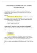 Biochemistry C785 Module 1 Quiz 2020 | Biochemistry C785 Module 1 Quiz 2020 – Western Governors University