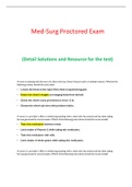 Exam (elaborations) Med-Surg Proctored Exam 2020 with all the correct answers