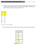MATH 225N Week 2 Assignment, Frequency Tables Question and Answers