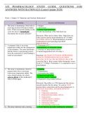 ATI Pharmacology study guide