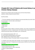 Milestone Chapter 68: Care of Patients with Acute Kidney Injury and Chronic Kidney Disease (Concepts for Interprofessional Collaborative Care College Test Bank)