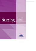 ENGL 222: ANA’s Standards of Professional Nursing Practice