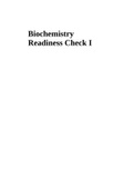 Biochemistry Readiness Check I