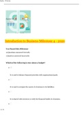 Introduction to Business Milestone 4 _ 2020 - 95% Score