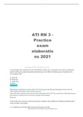 ATI RN 3 - Practice exam elaborations 2021