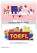 8 Grammar Rules for TOEFL Exam 2022