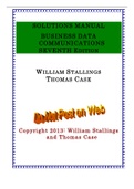 Business Data Communications- Infrastructure, Networking and Security - Solutions, summaries, and outlines.  2022 updated