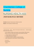 Chamberlain College of Nursing; TEST BANK FULLY REVISED(Hockenberry Wong Essentials of Pediatric Nursing 19Ed)