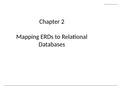 Advanced  Databases: Mapping ERDs to Relational Databases