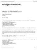 Chapter 25: The Patient with Cancer | Nursing School Test Banks.pdf