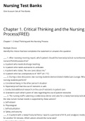  NURSING LP 1300 Chapter 1. Critical Thinking and the Nursing Process/ Nursing Test Banks/ Questions & Answers