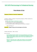 Module 10 Quiz - NUR2474 / NUR 2474 (Latest 2022 / 2023) : Pharmacology for Professional Nursing - Rasmussen