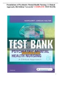 Varcarolis’ Foundations of Psychiatric Mental Health Nursing A Clinical Approach, 8th Edition Test Bank