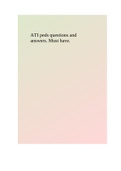 ATI peds questions and answers. Must have.