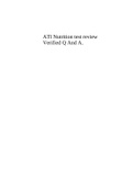 ATI Nutrition test review Verified Q And A.