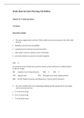 Basic Geriatric Nursing, Wold - Exam Preparation Test Bank (Downloadable Doc)