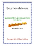 Business Data Communications, Stallings - Downloadable Solutions Manual (Revised)